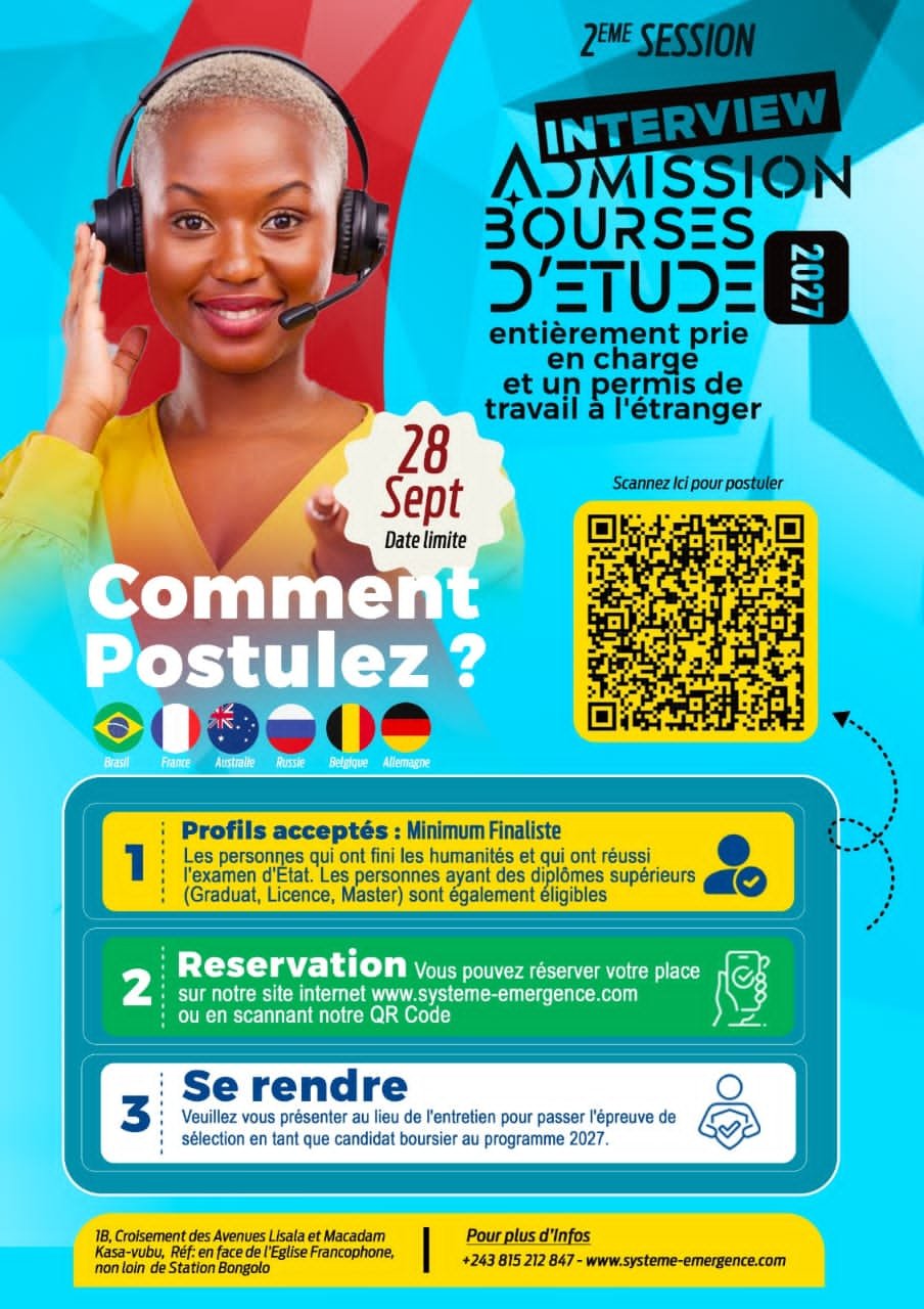 Interview admission bourses d'études