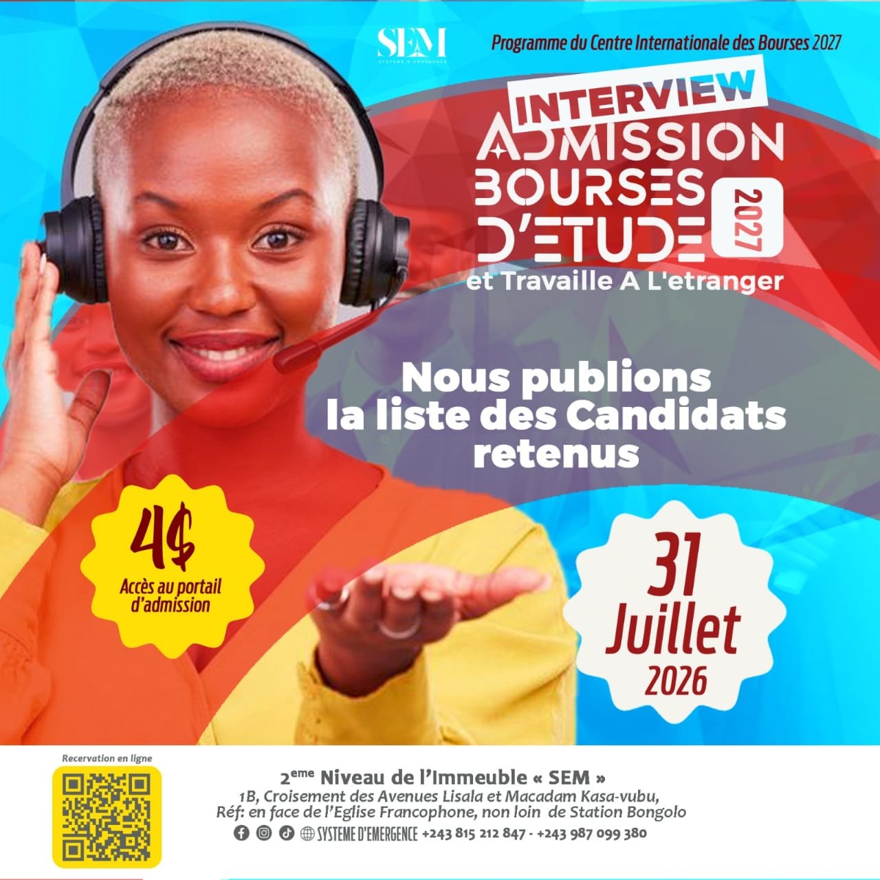 Interview étudiante bourse Brésil — Système d'Émergence