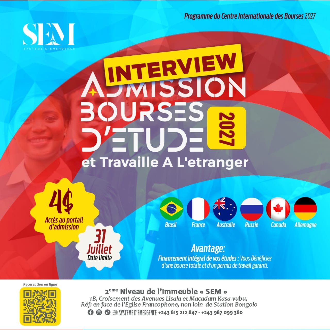 Interview étudiante bourse France — Système d'Émergence